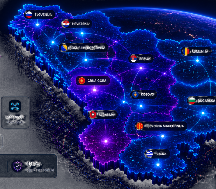 Balkan Agent 3D Balkan map